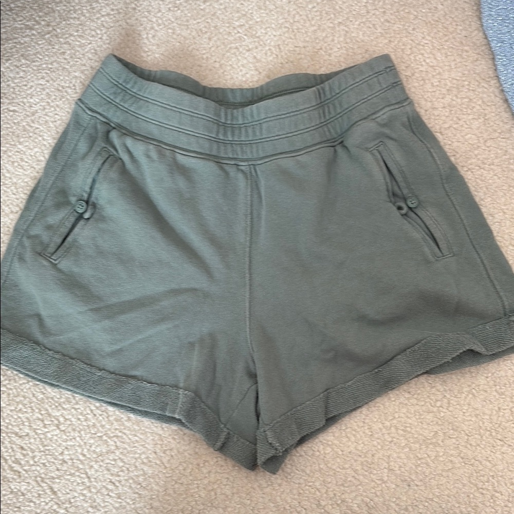 Women's Green Casual Shorts